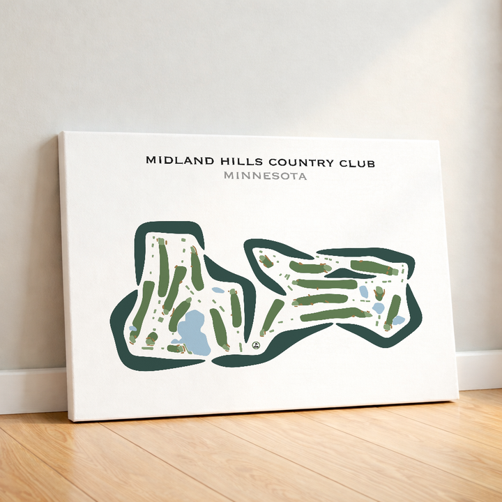 Midland Hills Country Club, Minnesota - Printed Golf Courses