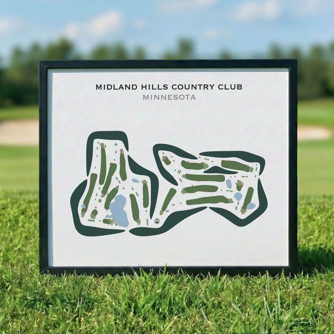 Midland Hills Country Club, Minnesota - Printed Golf Courses