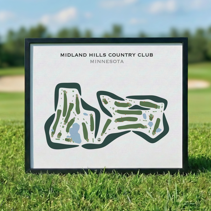 Midland Hills Country Club, Minnesota - Printed Golf Courses