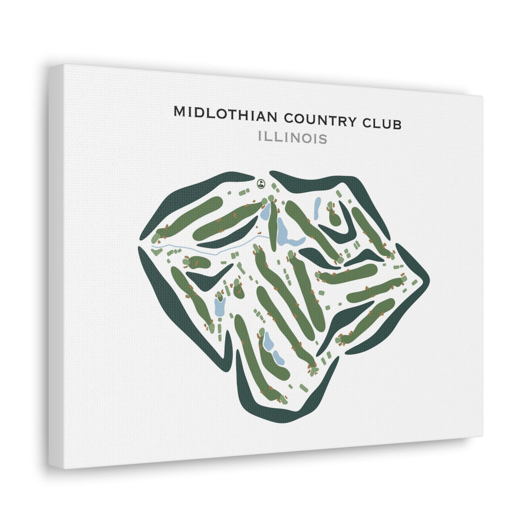 Midlothian Country Club, Illinois - Printed Golf Courses