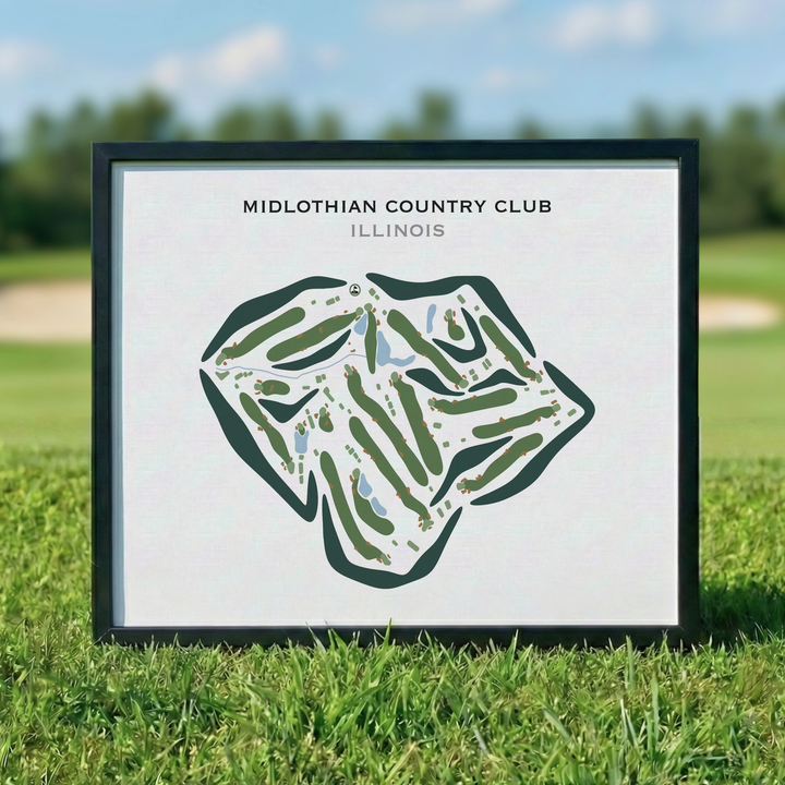 Midlothian Country Club, Illinois - Printed Golf Courses