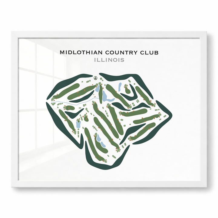 Midlothian Country Club, Illinois - Printed Golf Courses