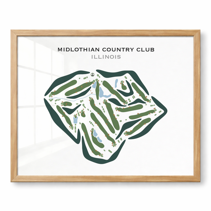 Midlothian Country Club, Illinois - Printed Golf Courses