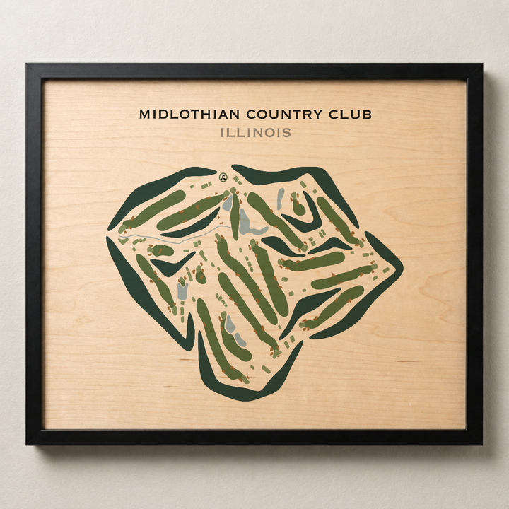 Midlothian Country Club, Illinois - Printed Golf Courses