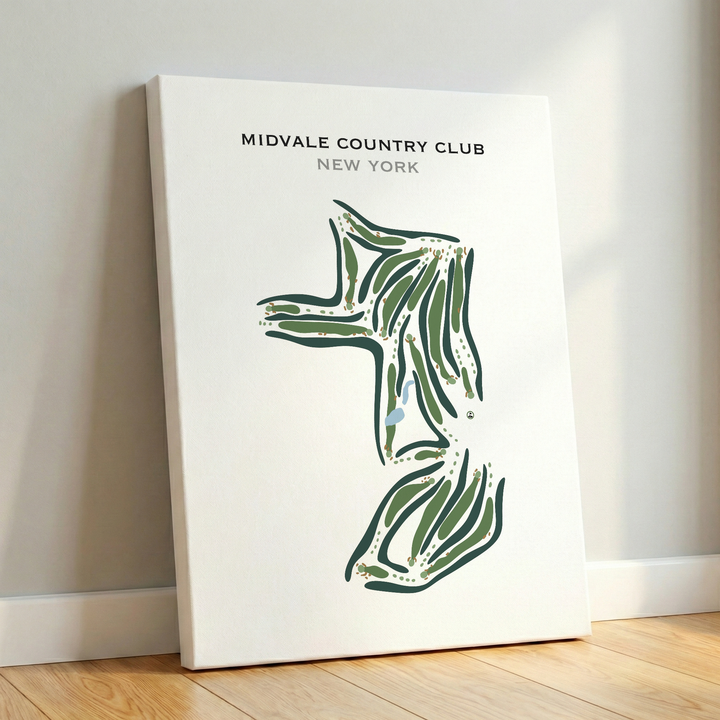 Midvale Country Club, New York - Printed Golf Courses