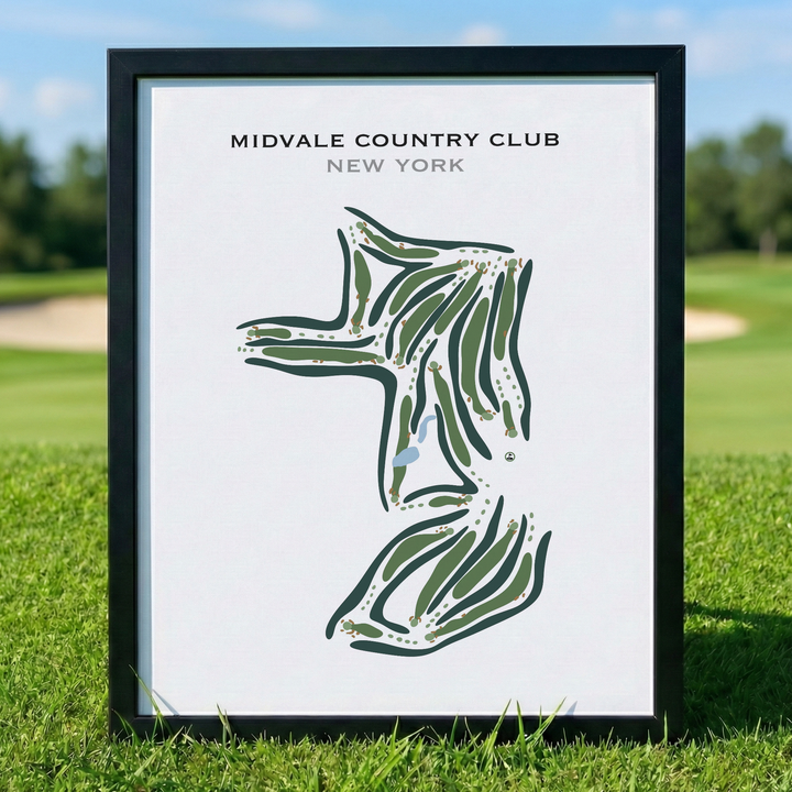 Midvale Country Club, New York - Printed Golf Courses
