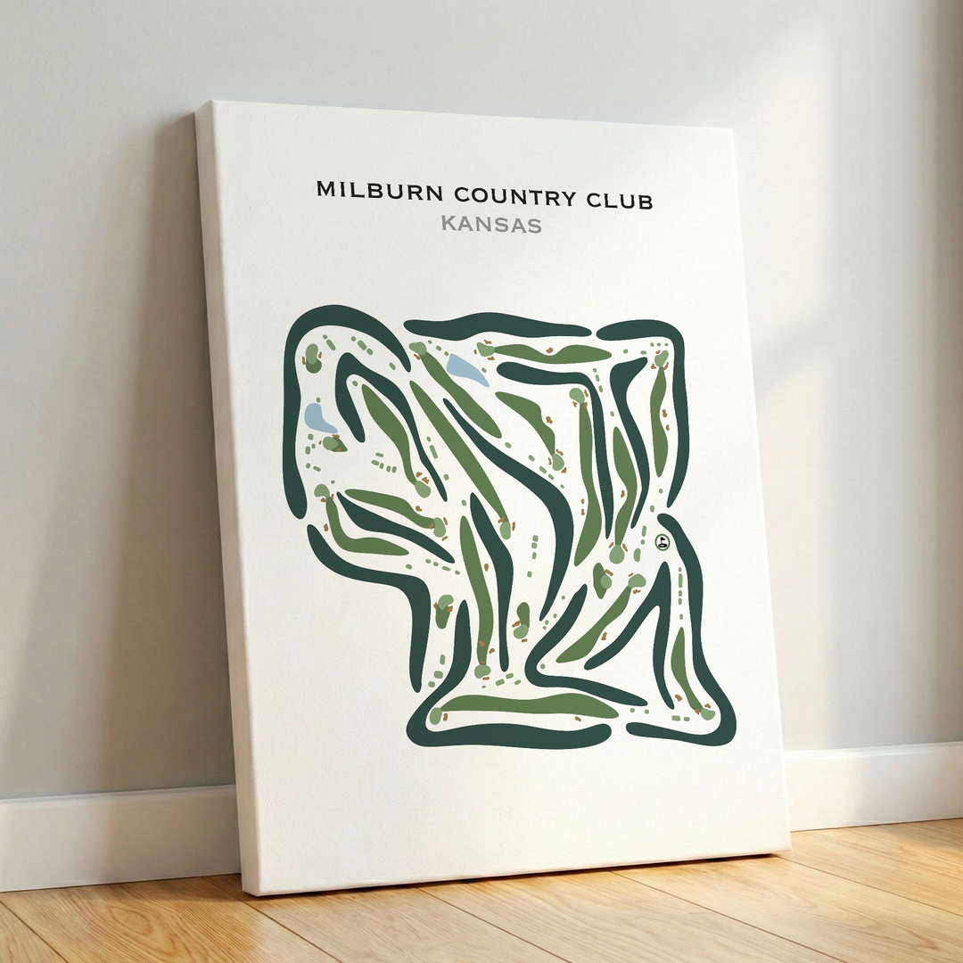 Milburn Country Club, Kansas - Printed Golf Courses