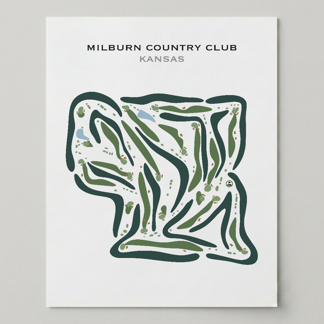 Milburn Country Club, Kansas - Printed Golf Courses