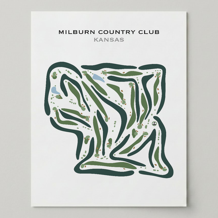 Milburn Country Club, Kansas - Printed Golf Courses
