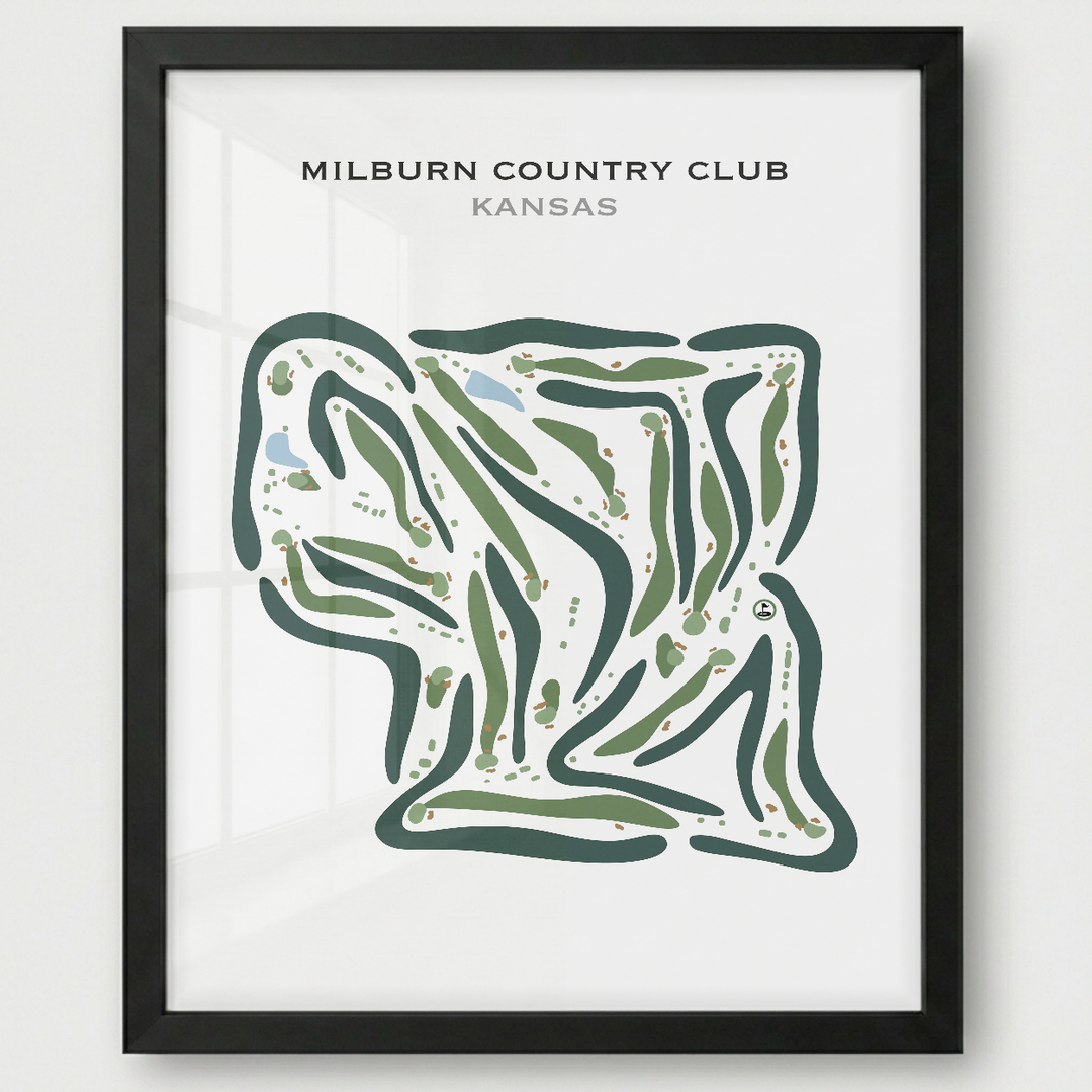 Milburn Country Club, Kansas - Printed Golf Courses