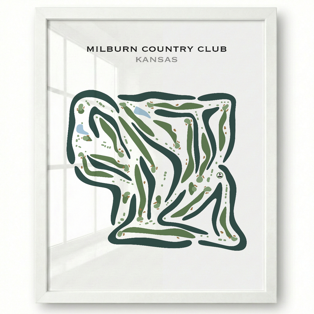 Milburn Country Club, Kansas - Printed Golf Courses