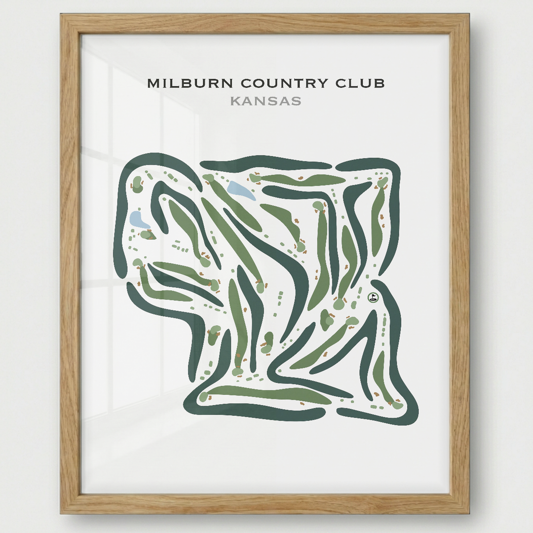 Milburn Country Club, Kansas - Printed Golf Courses