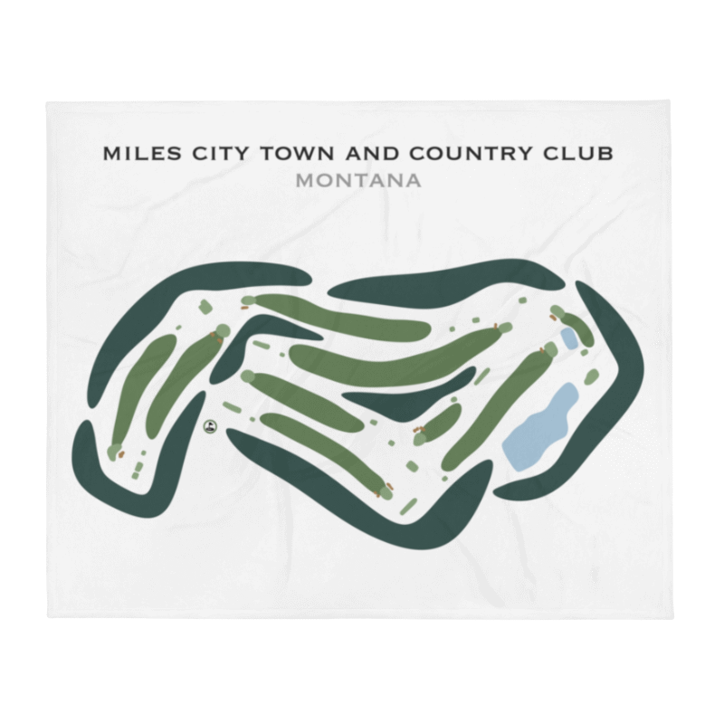 Miles City Town & Country Club, Montana - Printed Golf Courses
