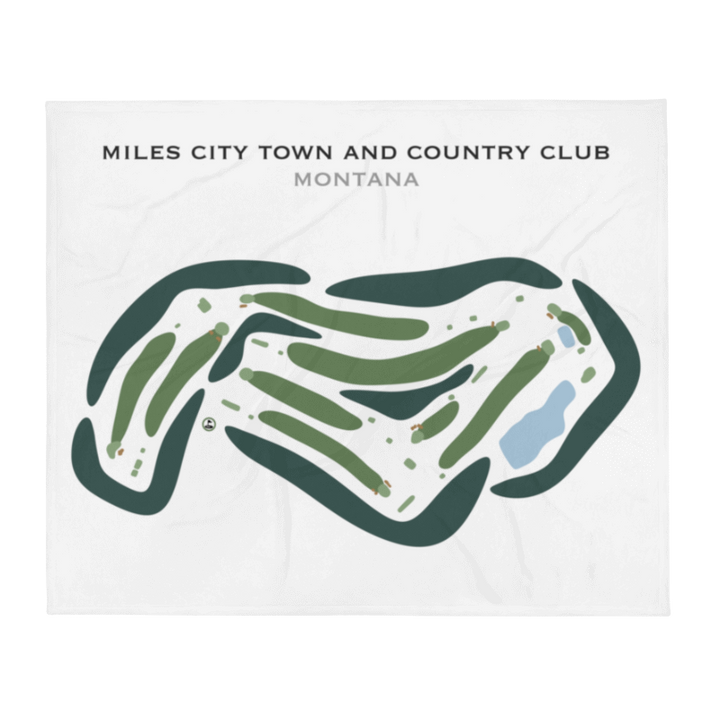Miles City Town & Country Club, Montana - Printed Golf Courses