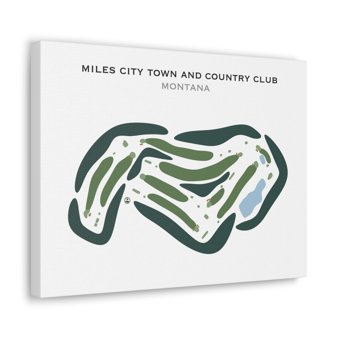 Miles City Town & Country Club, Montana - Printed Golf Courses
