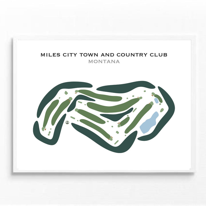 Miles City Town & Country Club, Montana - Printed Golf Courses