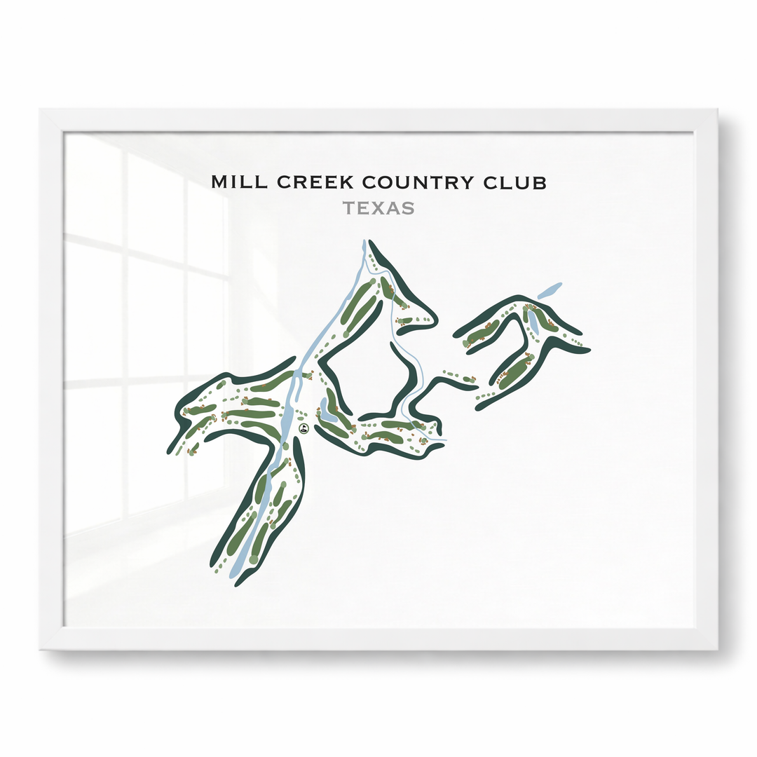 Mill Creek Country Club, Texas - Printed Golf Course