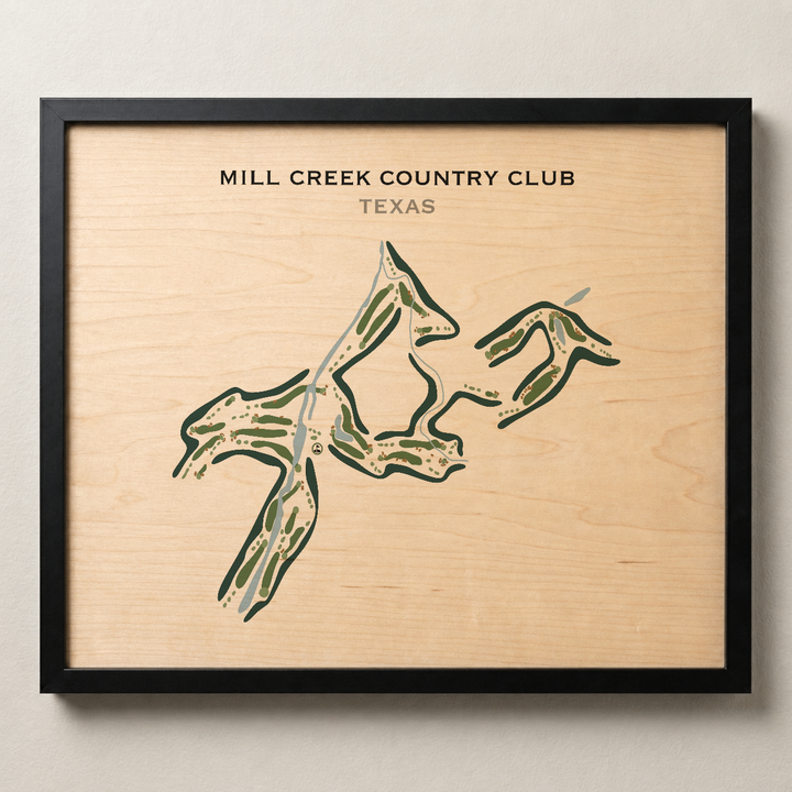 Mill Creek Country Club, Texas - Printed Golf Course