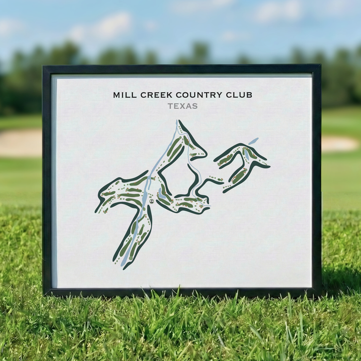 Mill Creek Country Club, Texas - Printed Golf Course
