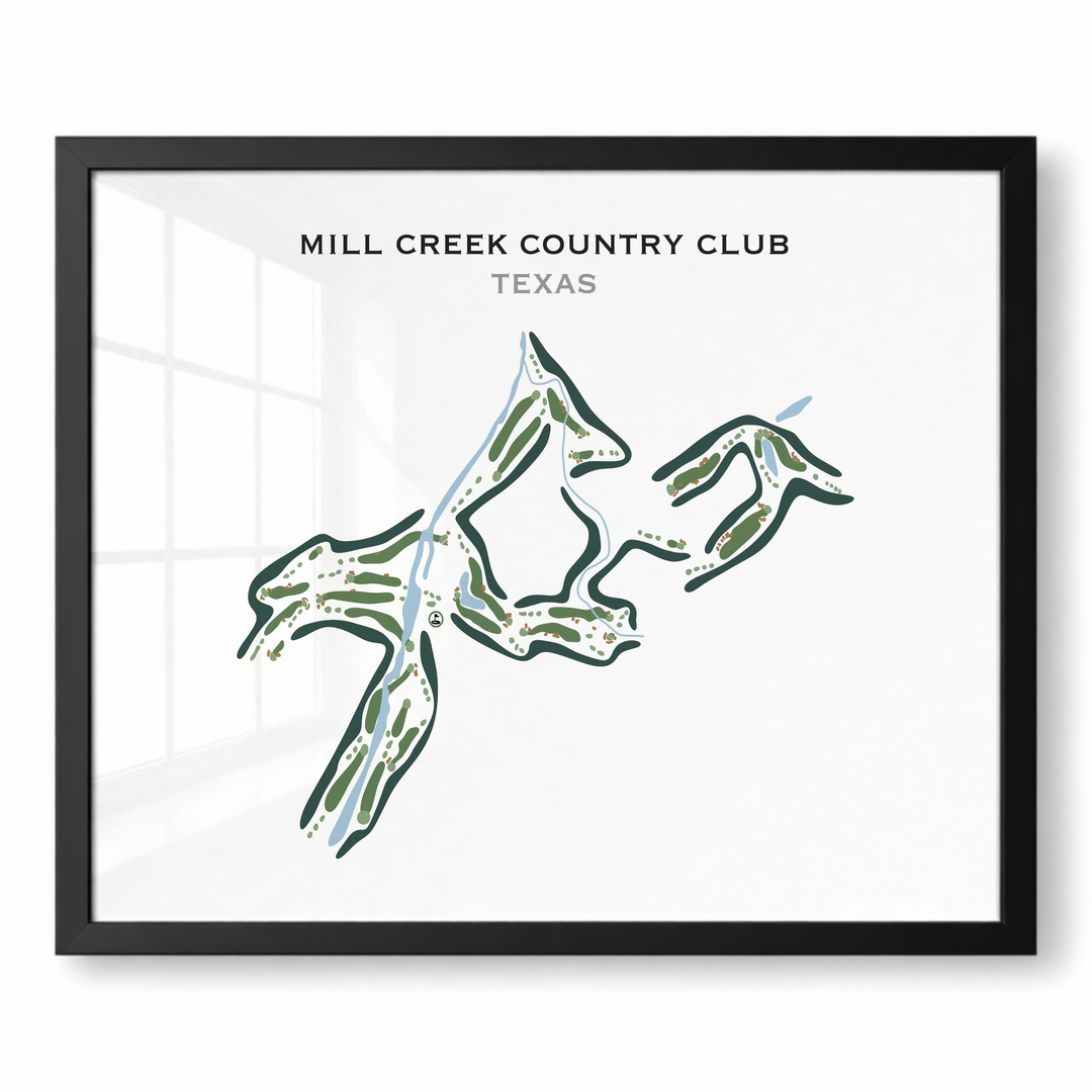 Mill Creek Country Club, Texas - Printed Golf Course