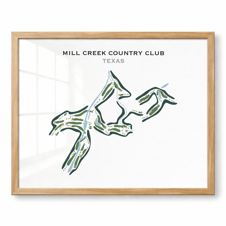 Mill Creek Country Club, Texas - Printed Golf Course