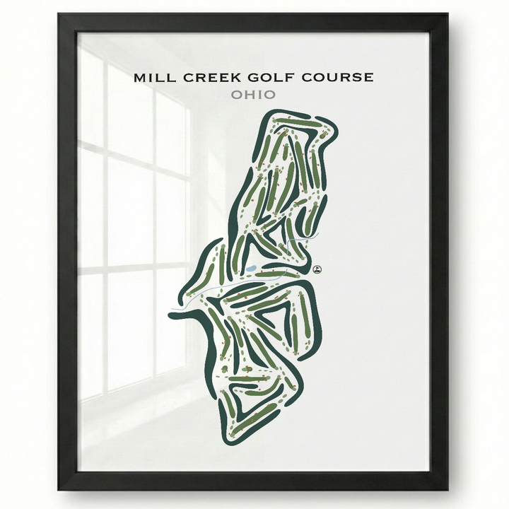 Mill Creek Golf Course, Ohio - Printed Golf Courses