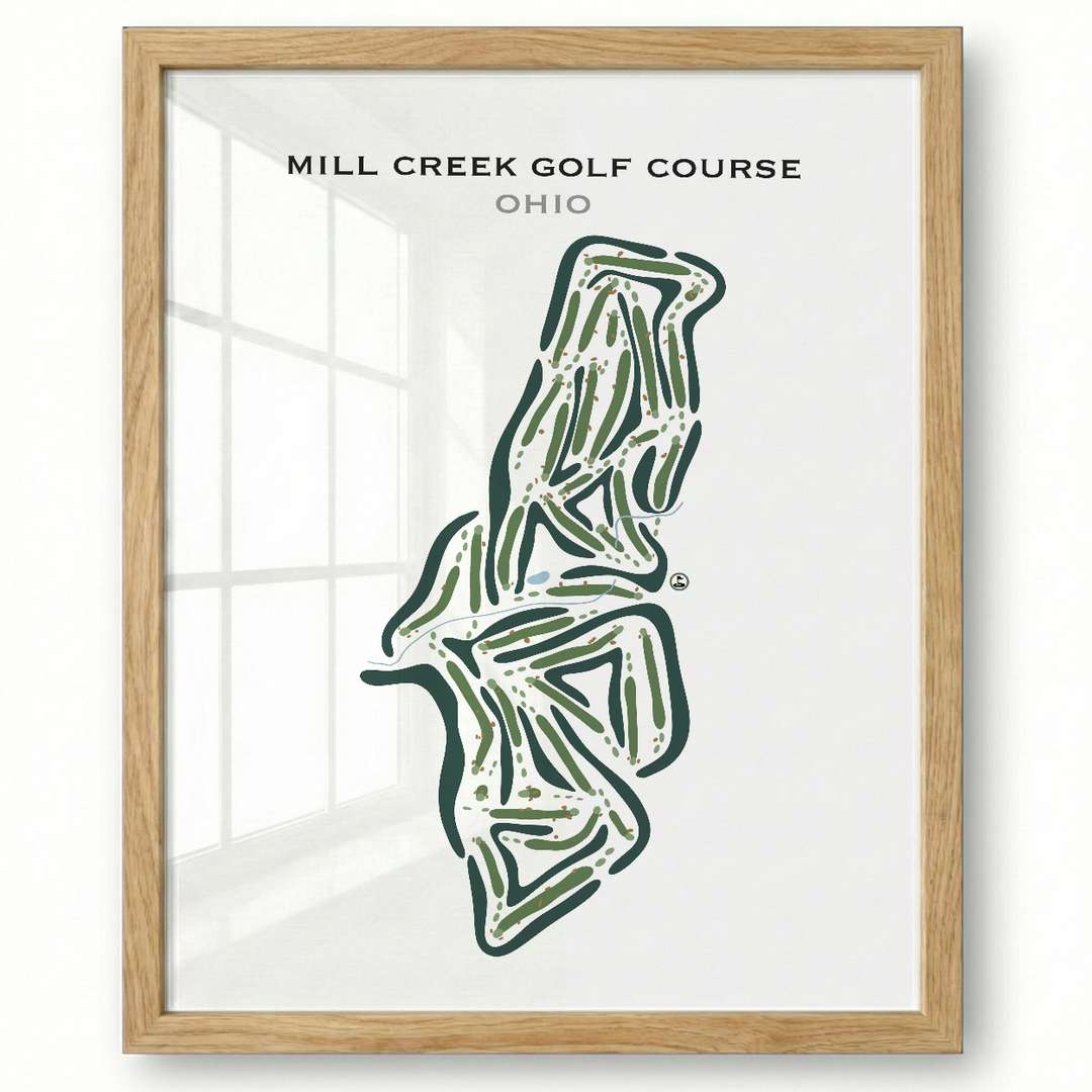 Mill Creek Golf Course, Ohio - Printed Golf Courses