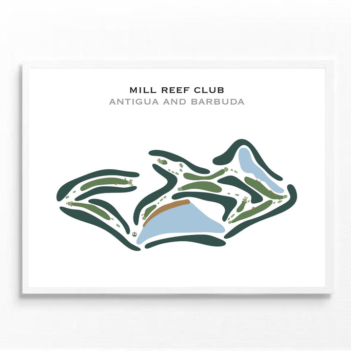 Mill Reef Golf Club, Antigua and Barbuda - Printed Golf Course