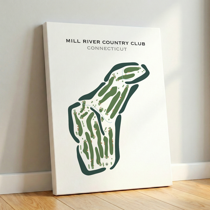 Mill River Country Club, Connecticut - Printed Golf Courses