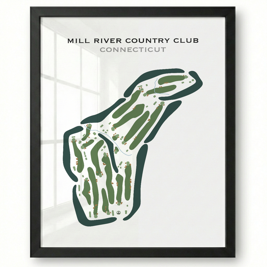 Mill River Country Club, Connecticut - Printed Golf Courses