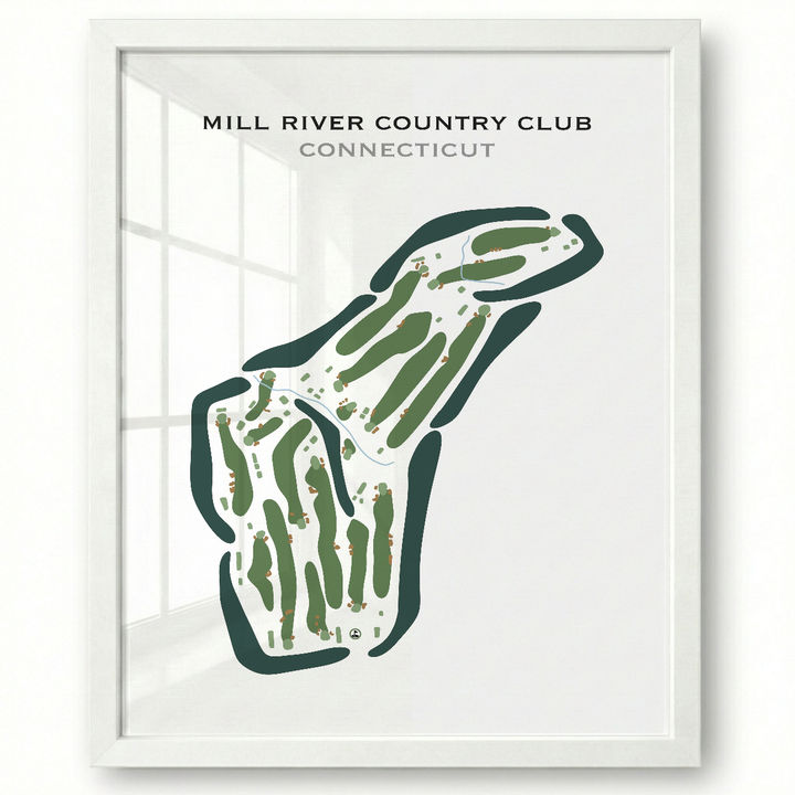 Mill River Country Club, Connecticut - Printed Golf Courses