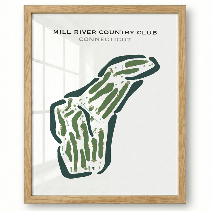 Mill River Country Club, Connecticut - Printed Golf Courses