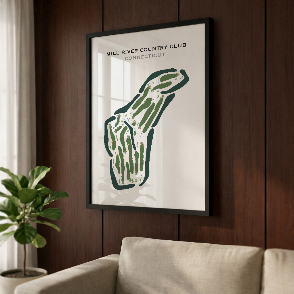 Mill River Country Club, Connecticut - Printed Golf Courses