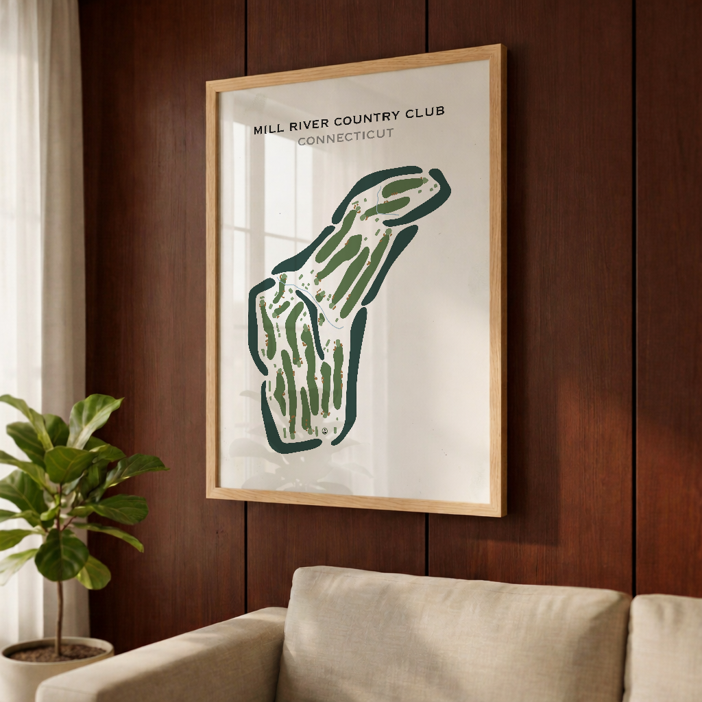 Mill River Country Club, Connecticut - Printed Golf Courses