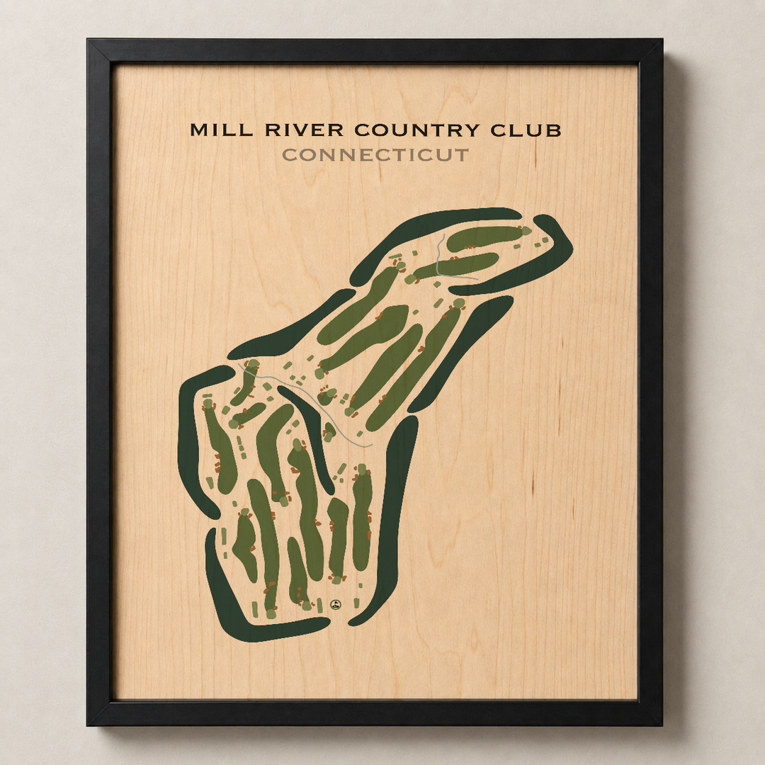 Mill River Country Club, Connecticut - Printed Golf Courses