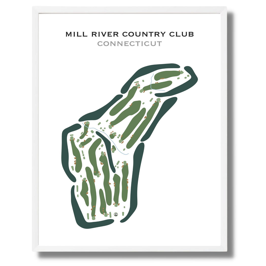 Mill River Country Club, Connecticut - Printed Golf Courses