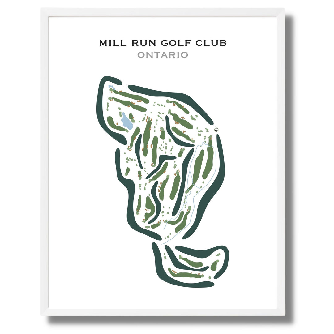 Mill Run Golf Club, Ontario, Canada - Printed Golf Courses