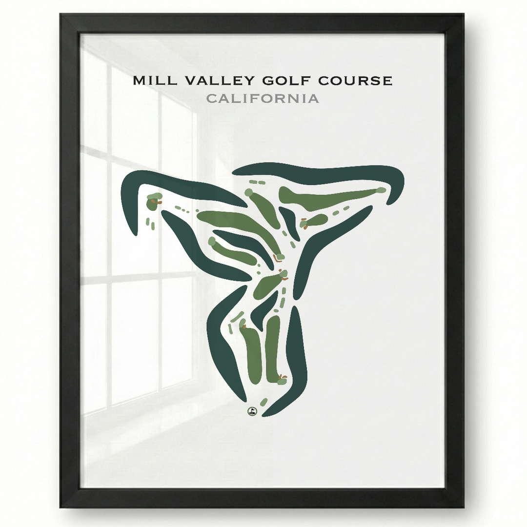 Mill Valley Golf Course, California - Printed Golf Courses