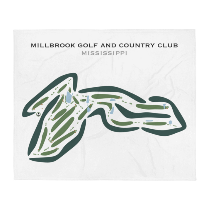 Millbrook Golf & Country Club, Mississippi - Printed Golf Courses