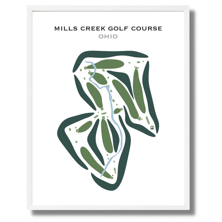 Mills Creek Golf Course, Ohio - Printed Golf Courses