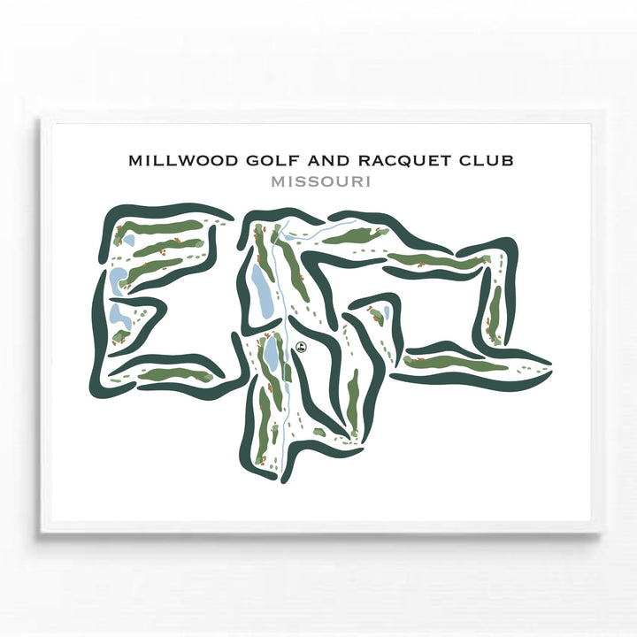 Millwood Golf & Racquet Club, Missouri - Printed Golf Courses