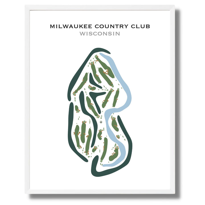 Milwaukee Country Club, Wisconsin - Printed Golf Courses