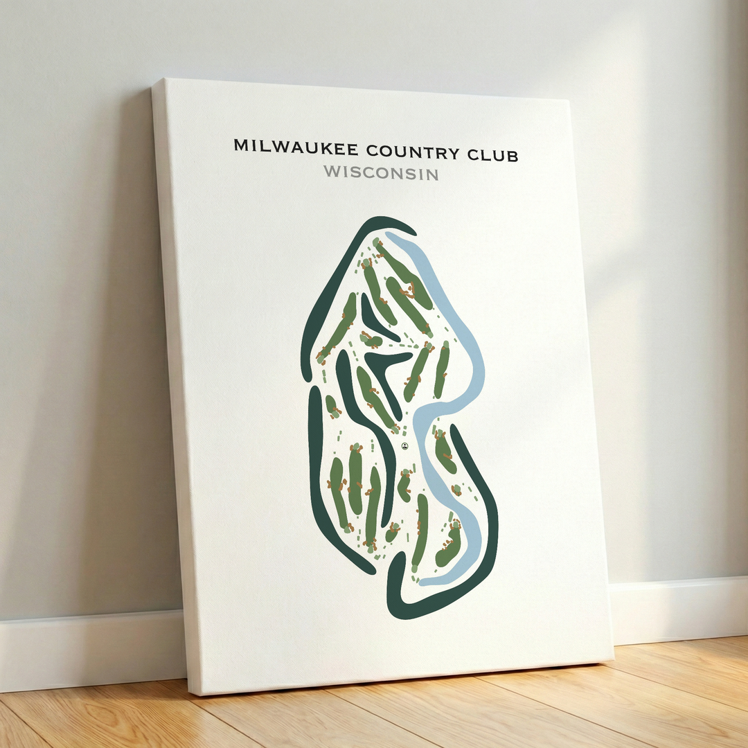 Milwaukee Country Club, Wisconsin - Printed Golf Courses