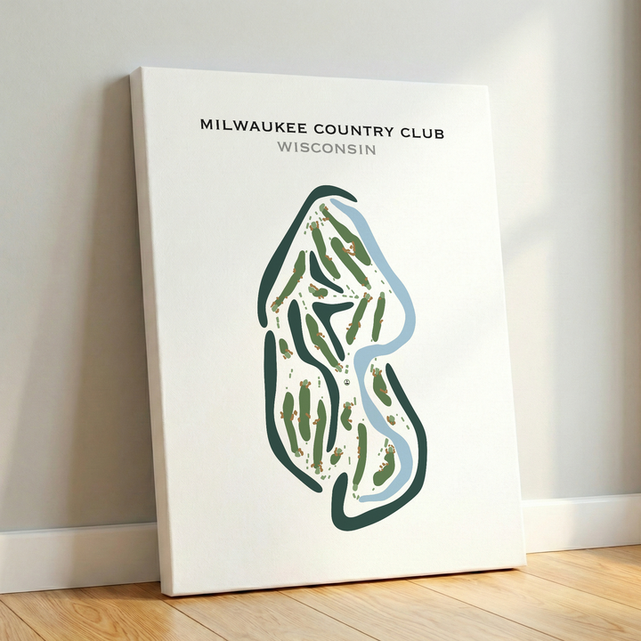 Milwaukee Country Club, Wisconsin - Printed Golf Courses