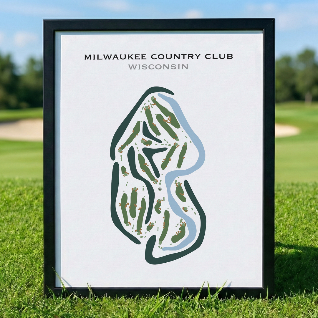 Milwaukee Country Club, Wisconsin - Printed Golf Courses