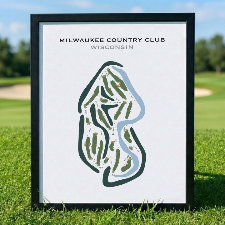 Milwaukee Country Club, Wisconsin - Printed Golf Courses