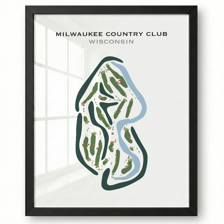 Milwaukee Country Club, Wisconsin - Printed Golf Courses