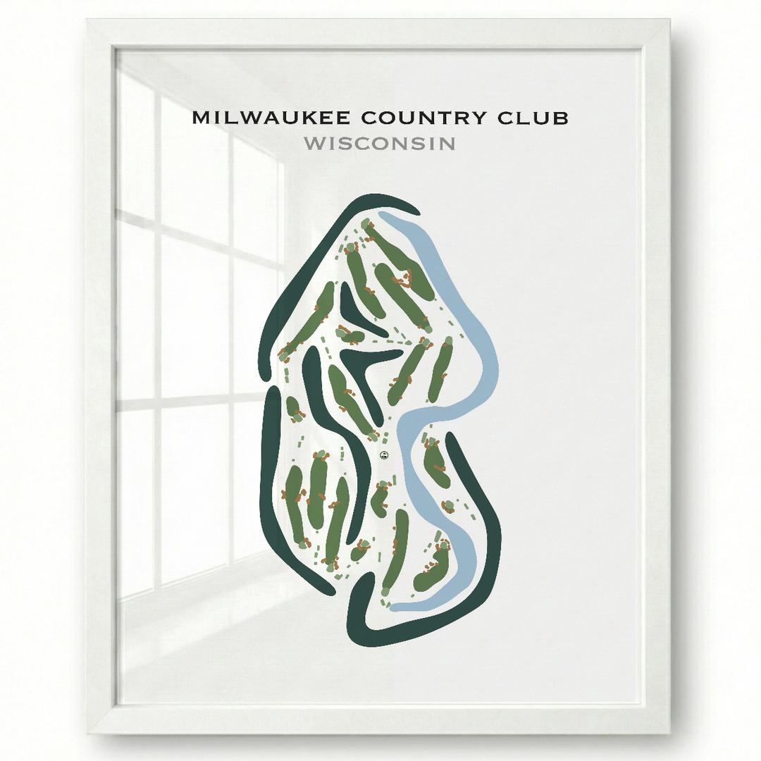 Milwaukee Country Club, Wisconsin - Printed Golf Courses