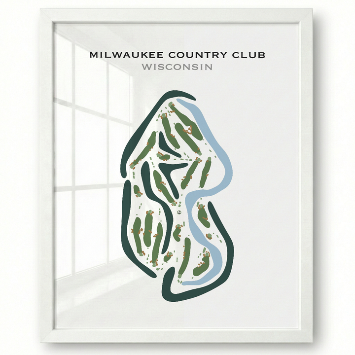 Milwaukee Country Club, Wisconsin - Printed Golf Courses