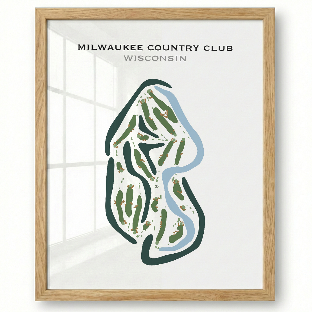 Milwaukee Country Club, Wisconsin - Printed Golf Courses